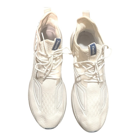 GSLMOLN Men’s Running Shoes - Size 11.5 - White with blue and orange accents - Picture 2 of 6